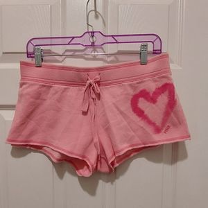 VS Pink Women's Pink Fleece Shorts szPS